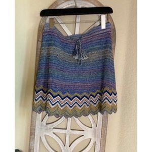 Ecote	skirt		short skirt	like new	blue, yellow mul